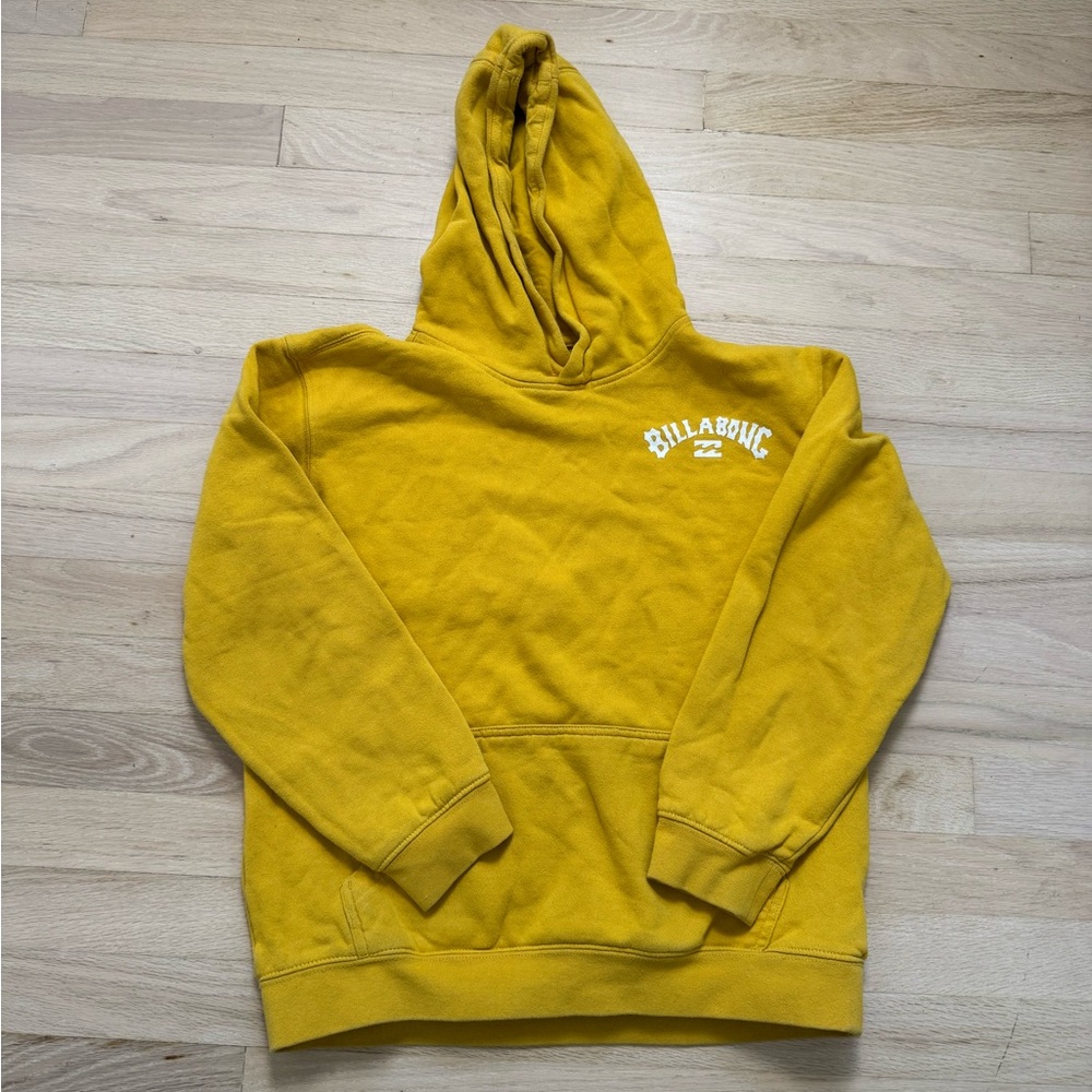 Billabong Mustard Hoodie size XL 14/16